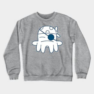 Pirate octopus, funny animal mascot design Crewneck Sweatshirt